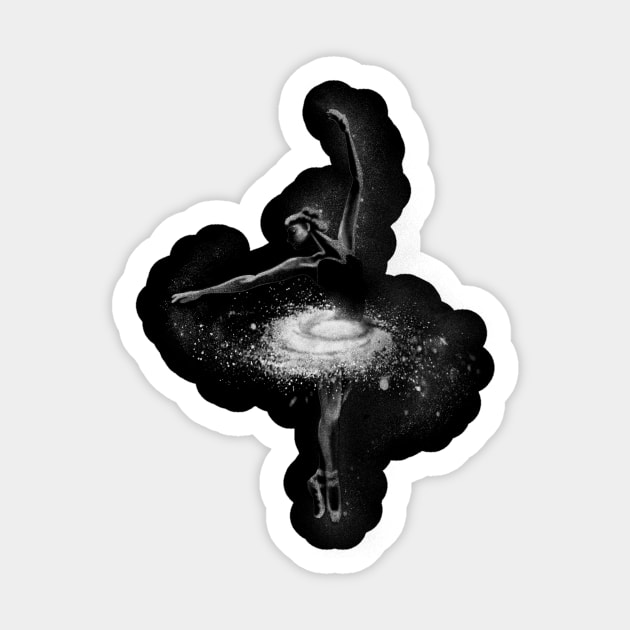 Galaxy Ballerina Sticker by kellabell9